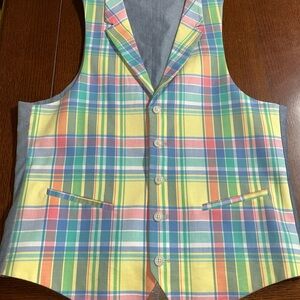 Saddlebred Colorful Plaid Men's Vest